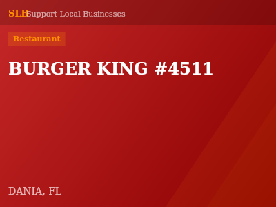 BURGER KING #4511 — Restaurant in DANIA, FL
