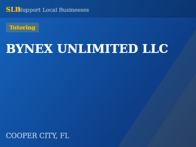 BYNEX UNLIMITED LLC — Tutoring in COOPER CITY, FL
