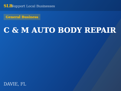 C & M AUTO BODY REPAIR — General Business in DAVIE, FL