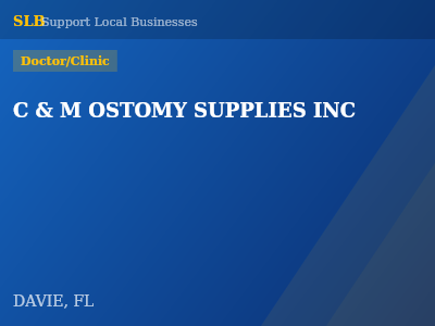C & M OSTOMY SUPPLIES INC — Doctor/Clinic in DAVIE, FL