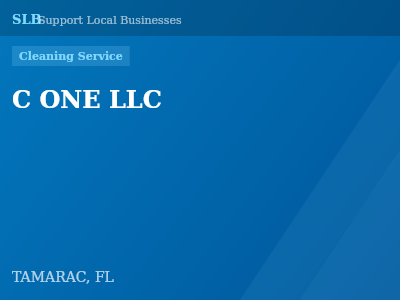 C ONE LLC — Cleaning Service in TAMARAC, FL