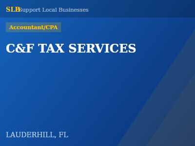 C&F TAX SERVICES — Accountant/CPA in LAUDERHILL, FL