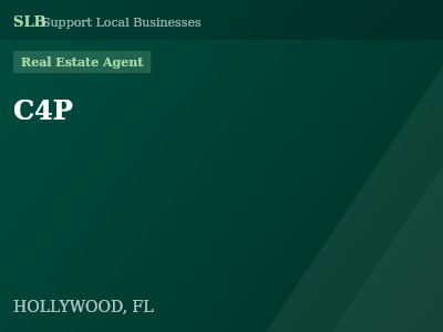 C4P — Real Estate Agent in HOLLYWOOD, FL