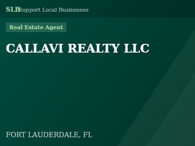 CALLAVI REALTY LLC — Real Estate Agent in FORT LAUDERDALE, FL