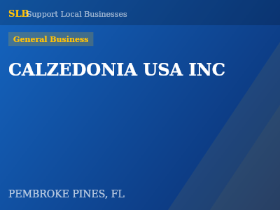 CALZEDONIA USA INC — General Business in PEMBROKE PINES, FL