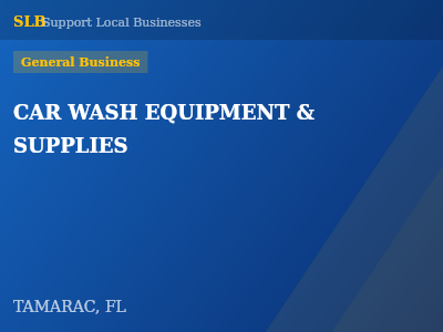 CAR WASH EQUIPMENT & SUPPLIES — General Business in TAMARAC, FL