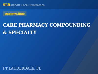 CARE PHARMACY COMPOUNDING & SPECIALTY — Doctor/Clinic in FT LAUDERDALE, FL