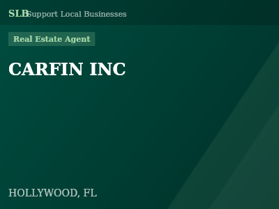 CARFIN INC — Real Estate Agent in HOLLYWOOD, FL