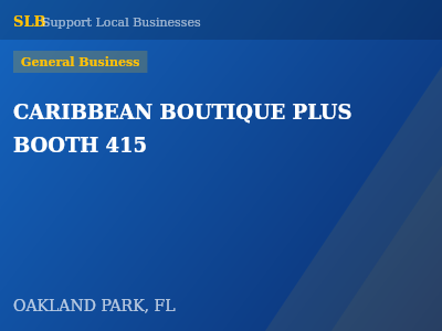 CARIBBEAN BOUTIQUE PLUS BOOTH 415 — General Business in OAKLAND PARK, FL