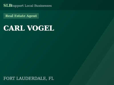 CARL VOGEL — Real Estate Agent in FORT LAUDERDALE, FL