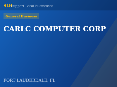 CARLC COMPUTER CORP — General Business in FORT LAUDERDALE, FL