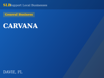 CARVANA — General Business in DAVIE, FL