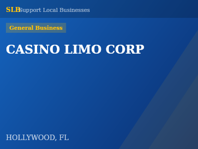 CASINO LIMO CORP — General Business in HOLLYWOOD, FL