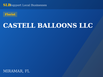 CASTELL BALLOONS LLC — Florist in MIRAMAR, FL