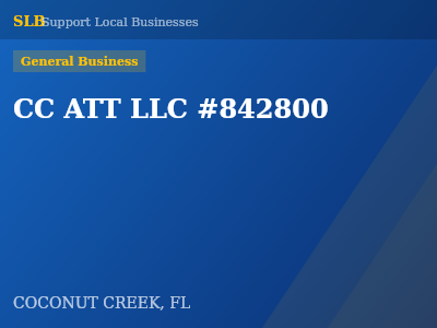 CC ATT LLC #842800 — General Business in COCONUT CREEK, FL