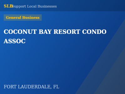 COCONUT BAY RESORT CONDO ASSOC — General Business in FORT LAUDERDALE, FL