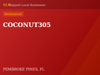 COCONUT305 — Restaurant in PEMBROKE PINES, FL
