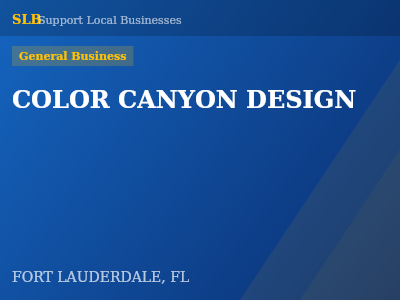 COLOR CANYON DESIGN — General Business in FORT LAUDERDALE, FL