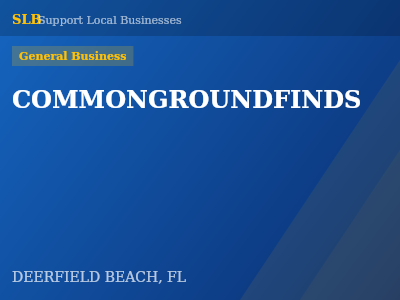 COMMONGROUNDFINDS — General Business in DEERFIELD BEACH, FL