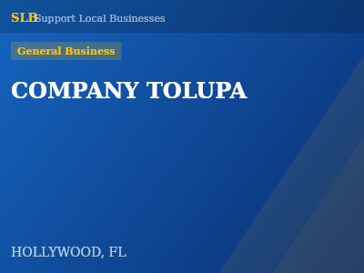 COMPANY TOLUPA — General Business in HOLLYWOOD, FL