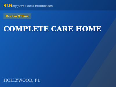 COMPLETE CARE HOME — Doctor/Clinic in HOLLYWOOD, FL