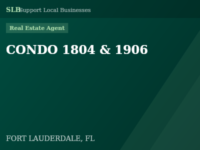 CONDO 1804 & 1906 — Real Estate Agent in FORT LAUDERDALE, FL