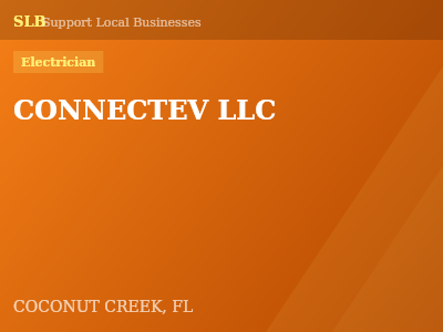 CONNECTEV LLC — Electrician in COCONUT CREEK, FL