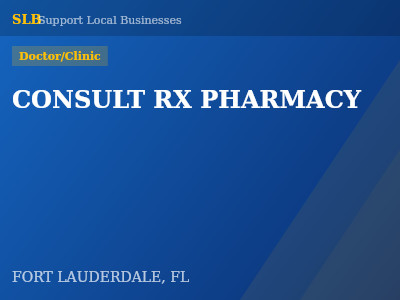CONSULT RX PHARMACY — Doctor/Clinic in FORT LAUDERDALE, FL