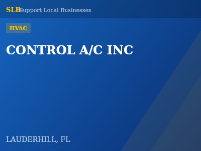 CONTROL A/C INC — HVAC in LAUDERHILL, FL