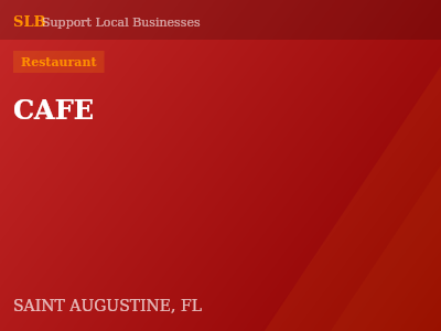 CAFE — Restaurant in SAINT AUGUSTINE, FL