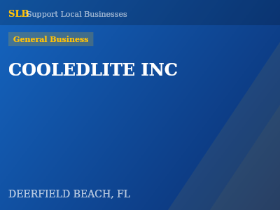 COOLEDLITE INC — General Business in DEERFIELD BEACH, FL