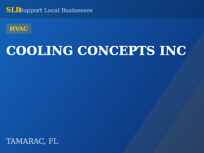 COOLING CONCEPTS INC — HVAC in TAMARAC, FL