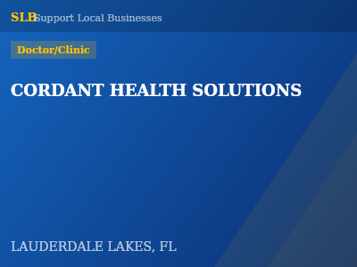 CORDANT HEALTH SOLUTIONS — Doctor/Clinic in LAUDERDALE LAKES, FL