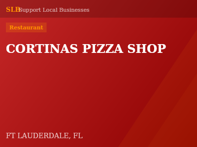 CORTINAS PIZZA SHOP — Restaurant in FT LAUDERDALE, FL