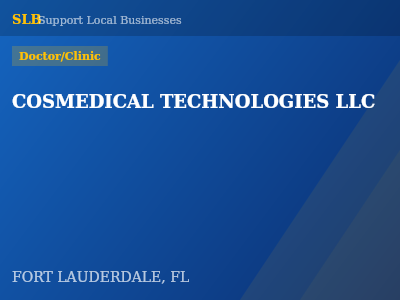 COSMEDICAL TECHNOLOGIES LLC — Doctor/Clinic in FORT LAUDERDALE, FL