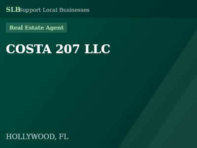 COSTA 207 LLC — Real Estate Agent in HOLLYWOOD, FL