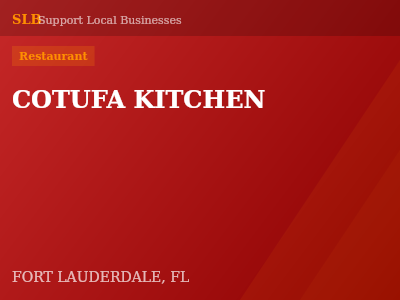 COTUFA KITCHEN — Restaurant in FORT LAUDERDALE, FL