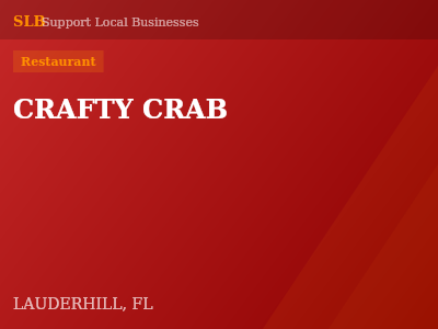 CRAFTY CRAB — Restaurant in LAUDERHILL, FL