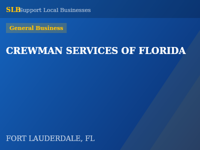 CREWMAN SERVICES OF FLORIDA — General Business in FORT LAUDERDALE, FL