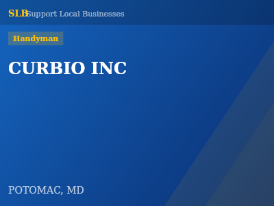 CURBIO INC — Handyman in POTOMAC, MD