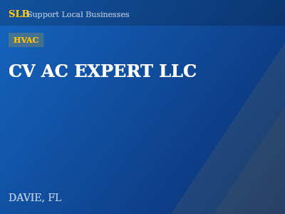 CV AC EXPERT LLC — HVAC in DAVIE, FL