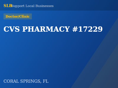 CVS PHARMACY #17229 — Doctor/Clinic in CORAL SPRINGS, FL
