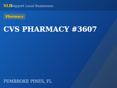 CVS PHARMACY #3607 — Pharmacy in PEMBROKE PINES, FL