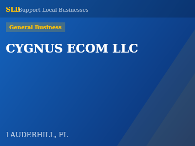 CYGNUS ECOM LLC — General Business in LAUDERHILL, FL