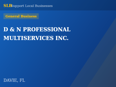 D & N PROFESSIONAL MULTISERVICES INC. — General Business in DAVIE, FL