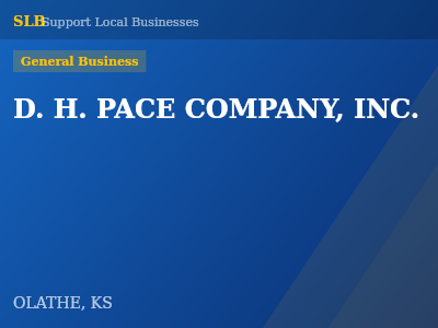 D. H. PACE COMPANY, INC. — General Business in OLATHE, KS