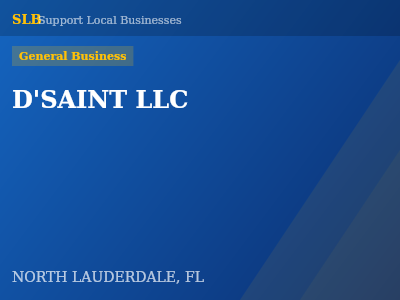 D'SAINT LLC — General Business in NORTH LAUDERDALE, FL