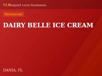 DAIRY BELLE ICE CREAM — Restaurant in DANIA, FL