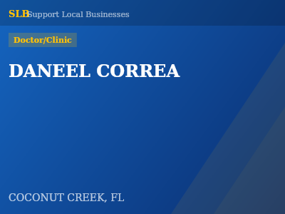 DANEEL CORREA — Doctor/Clinic in COCONUT CREEK, FL