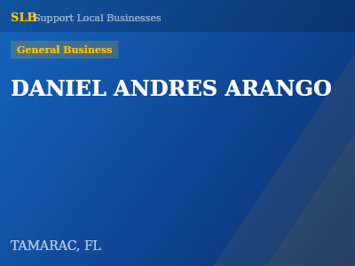 DANIEL ANDRES ARANGO — General Business in TAMARAC, FL